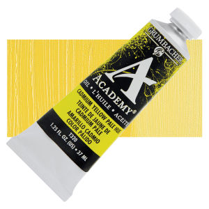 Grumbacher Academy Oil Color - Cadmium Yellow Pale Hue, 37 ml tube