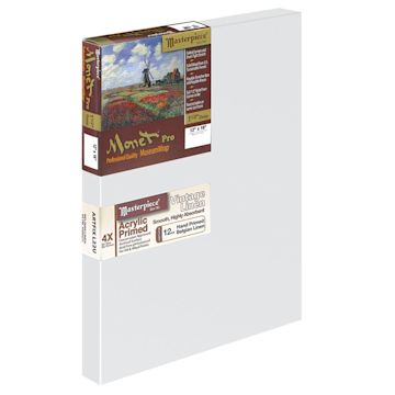Open in modal - Masterpiece Monet Pro Artfix Linen Canvas - 12" x 16", Acrylic Primed