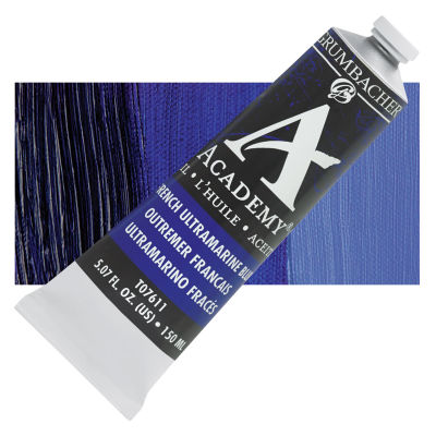 Grumbacher Academy Oil Color - French Ultramarine Blue, 150 ml tube