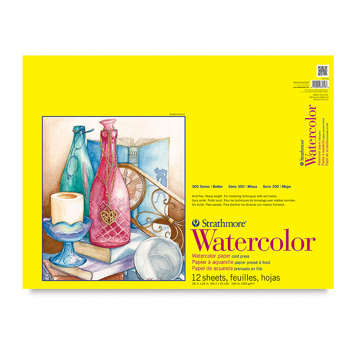 Strathmore Watercolor Paper Pad 18x24 12 Sheets