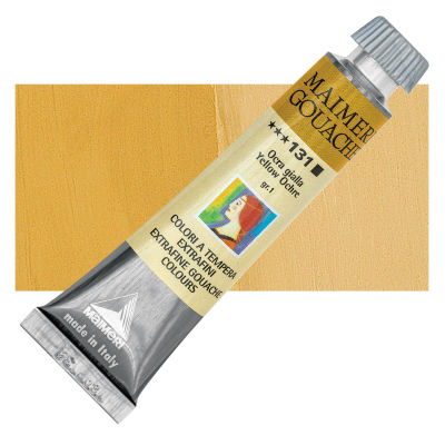 Maimeri Artist Gouache - Yellow Ochre, 20 ml tube
