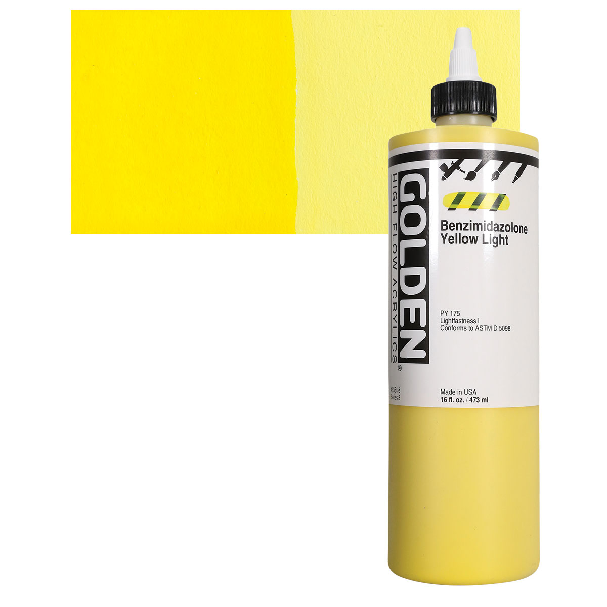 Golden : High Flow : Acrylic Paint : 473ml (16oz) : Fluorescent Orange -  Golden : High Flow - Golden - Brands