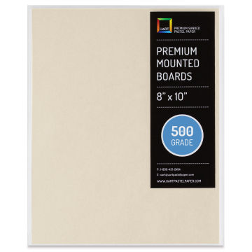 UArt Premium Sanded Pastel Paper Board - 8" x 10", Neutral, 500 Grit