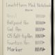 Leuchtturm1917 Blank Hardcover Notebooks, swatch of pen marks on blank paper