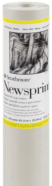 Strathmore 300 Series Newsprint Roll BLICK Art Materials