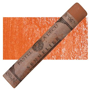 Open in modal - Sennelier Soft Pastel - Red Ochre 067 pastel and swatch