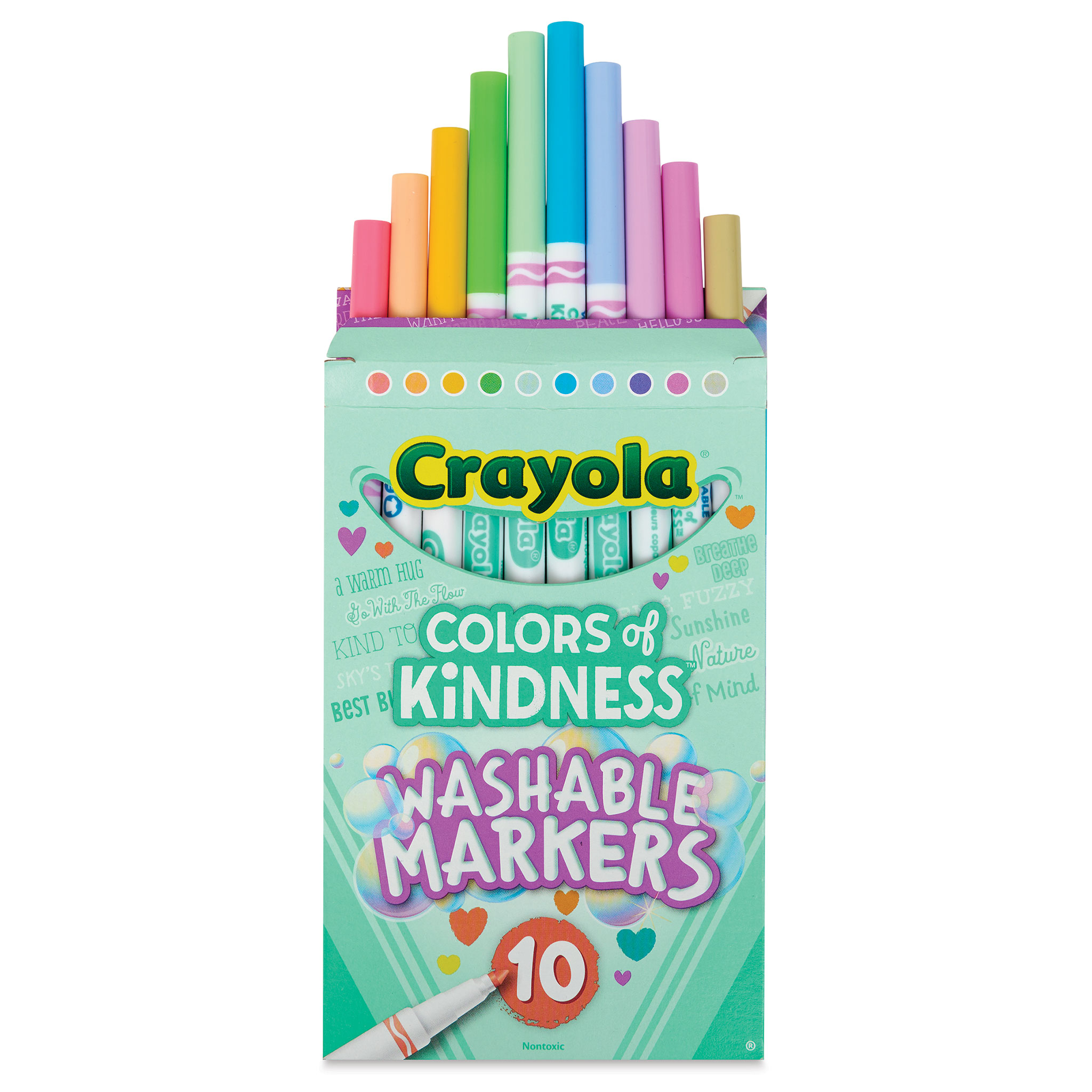 Crayola Non-Toxic Thinline Washable Marker Set, Assorted Colors