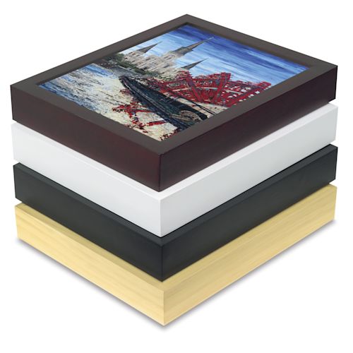 Blick Wood Gallery Frames, stacked on one another
