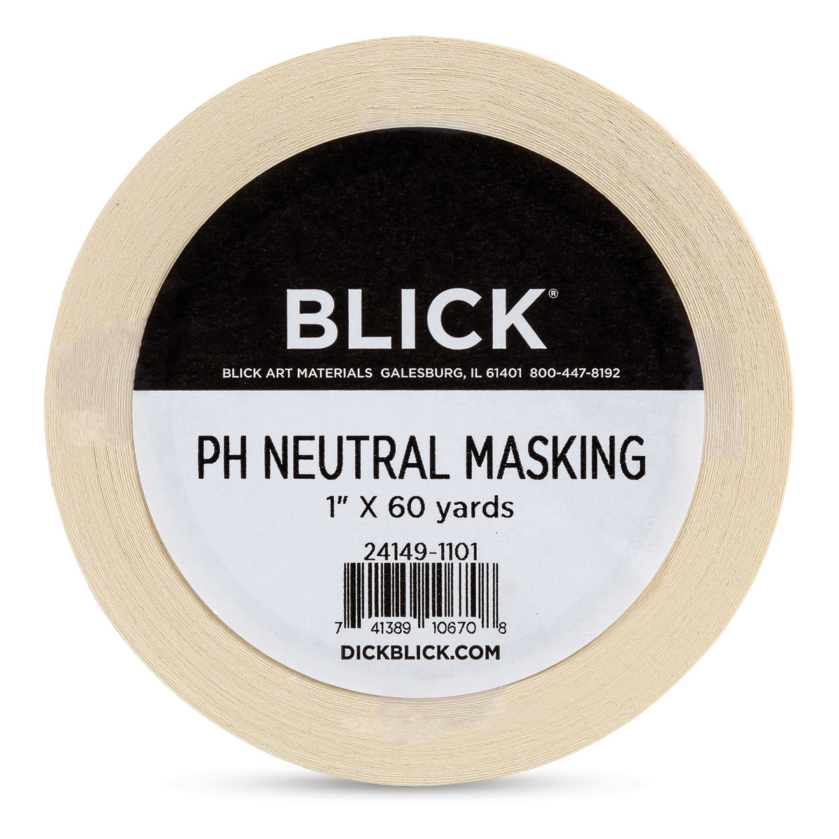 Black Masking Tape Acid Free 1 inch x 60 yards
