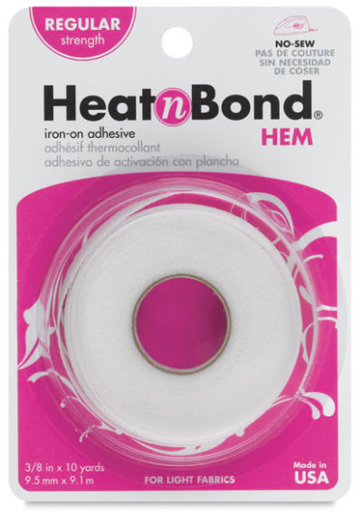 Therm-O-Web Heat n Bond Iron-on Adhesives - Front of blister package of Hem Adhesive roll