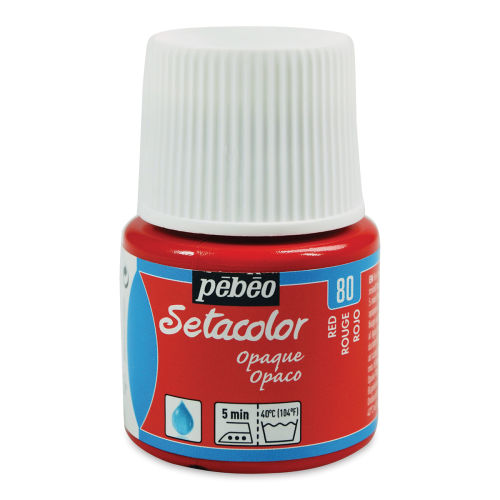 Pebeo Setacolor Fabric Paint - Cardinal Red, Light Fabric, 45ml Bottle