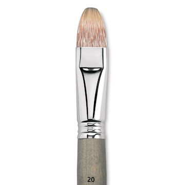 Open in modal - Escoda Tadami Synthetic Mongoose Brush - Bright, Short Handle, Size 20