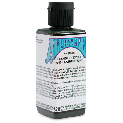 Alpha6 AlphaFlex Textile and Leather Paint - Dark Olive, 147 ml, Bottle