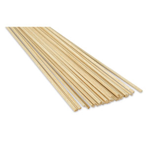 Bud Nosen Balsa Wood Sticks - 1/8" x 3/16" x 36", Pkg of 20 (view of the ends)