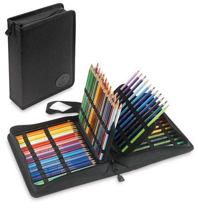 Tran Deluxe Pencil Cases - 2 120 pc cases shown, one closed, one open with pencils (not included)