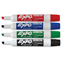Expo Dry Erase Low Odor Markers - Chisel Tip, Assorted, Boxed Set of 4