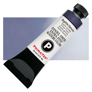 Open in modal - Daniel Smith Extra Fine Watercolor - PrimaTek, Sugilite Genuine, 15 ml Tube and swatch
