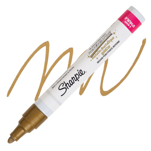 Sharpie Oil-Based Paint Marker - Metallic Gold, Medium Point