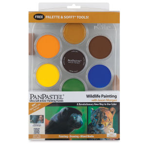 PanPastel Artists’ Painting Pastels Set - Wildlife Painting with Jason Morgan, Set of 10. In package.