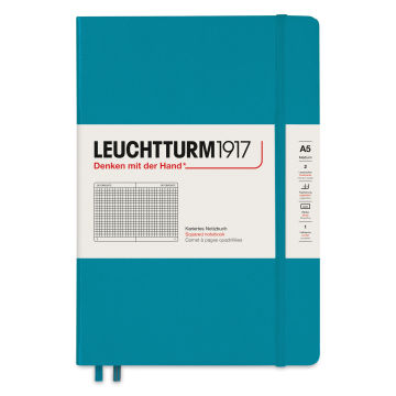 Leuchtturm1917 Squared Hardbound Notebook - Ocean, 5-3/4" x 8-1/4"