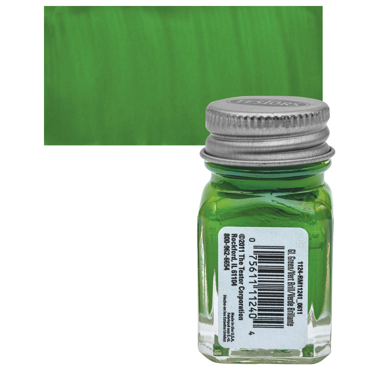 Testors 1/4 oz Green Enamel Model Paint
