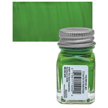 Open in modal - Testors Enamel Paint - Green, 1/4 oz bottle and swatch