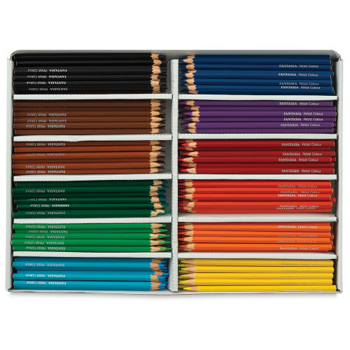 Fantasia Colored Pencil Set - Assorted Colors, Tin Box, Set of 36