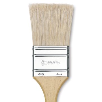 Open in modal - Escoda Natural Chungking Bristle Brush - Single Thickness, Size 18 close up