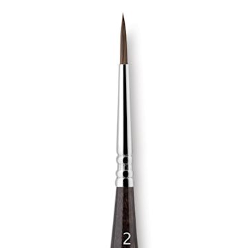Open in modal - Escoda Versatil Brush - Travel Round, Size 2, Short Handle close up