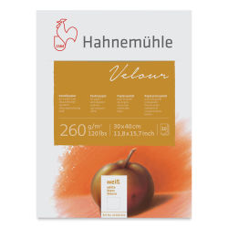 Hahnemuhle Velour Papers - 11-4/5" x 15-7/10", White, 10 Sheets