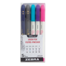 Zebra Zensations Fude Brush Pens - Set of 5