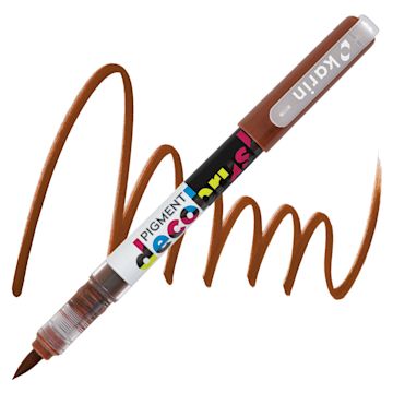 Open in modal - Karin Pigment Decobrush Marker - Henna marker and swatch