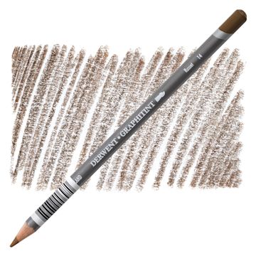 Open in modal - Derwent Graphitint Pencil - Russet pencil and swatch