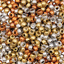 Creativity Street Plastic Pony Beads - Assorted Metallics, Pkg of 500