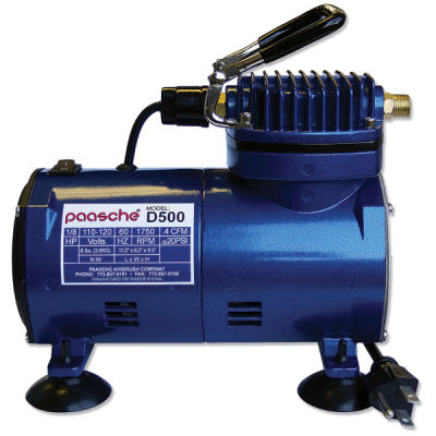D500 Air Compressor - Side view of compressor