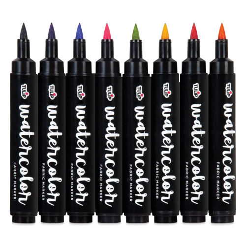 Tulip Fine Tip Fabric Markers - Rainbow (12 Pack)