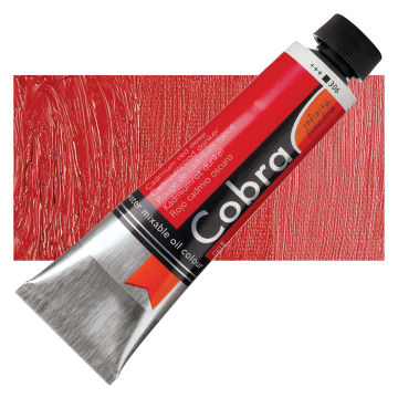 Royal Talens Cobra Water Mixable Oil Color - Cadmium Red Deep, 40 ml tube