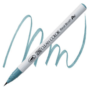 Kuretake Zig Clean Color Real Brush Pen - Smokey Teal