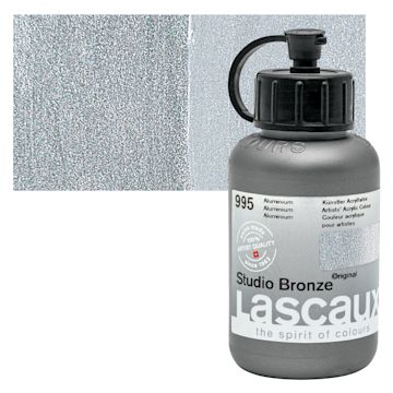 Open in modal - Lascaux Studio Bronze Acrylic - Aluminum, 85 ml bottle and swatch