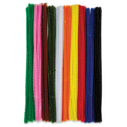 PA Essentials Chenille Stems - 12", Assorted Colors, Package of 100 (Out of packaging)