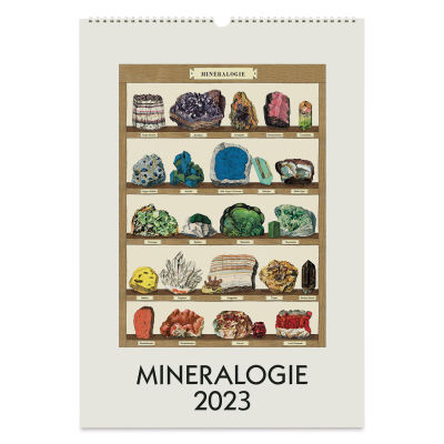 Cavallini 2023 Wall Calendar - Mineralogie (Front cover)