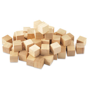 Krafty Kids Wood Craft Cubes - 5/8", Package of 36