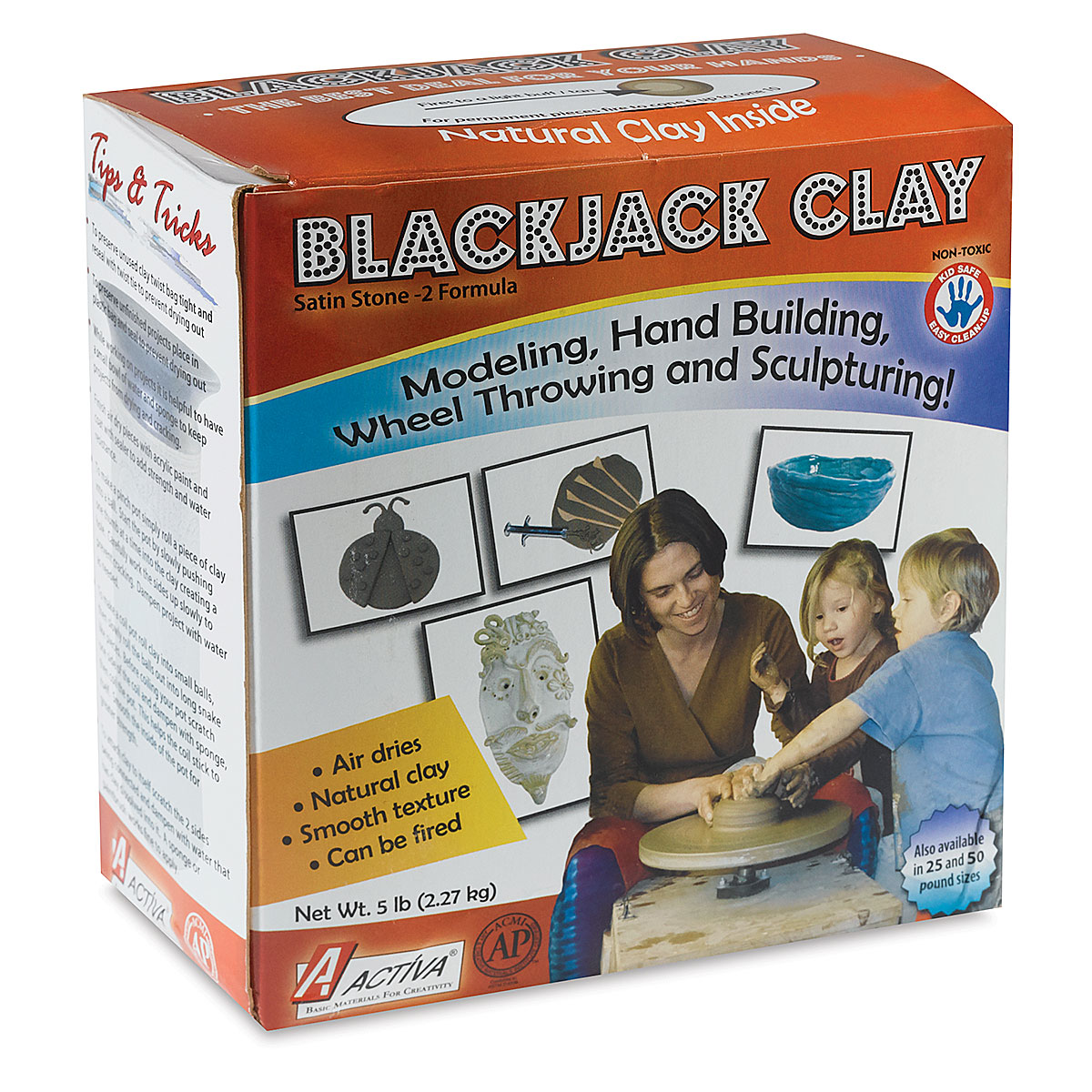 New Blackjack Tan Stoneware Clay™, 4 lb (1.8 kg) Sample