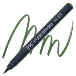 Zig Fudebiyori Brush Pen - Deep Green