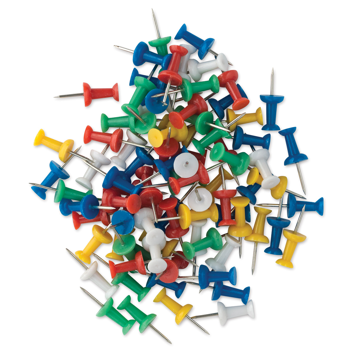 OFBK 100 Pieces Colors Thumbtack Cute Roundness Decorative Push