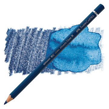 Open in modal - Faber-Castell Albrecht Durer Watercolor Pencil - Prussian Blue pencil and swatch