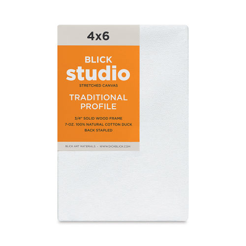 Blick Studio Cotton Canvas Panels - 8 inch x 8 inch, Pkg of 5