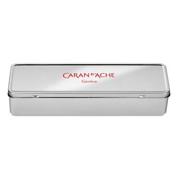 Open in modal - Caran D'Ache Empty Metal Tin - Deep Version, closed