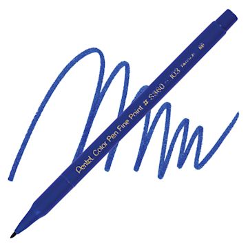 Open in modal - Pentel Color Pen - Blue pen and swatch