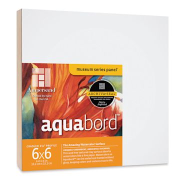 Open in modal - Ampersand Aquabord Panel - 6" x 6", 1-1/2" Cradled